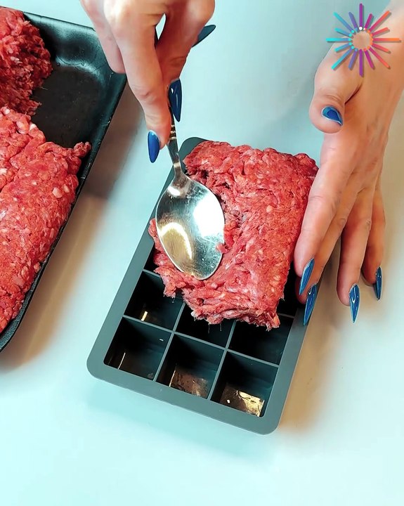 Portion & freeze minced meat like a pro☝️
