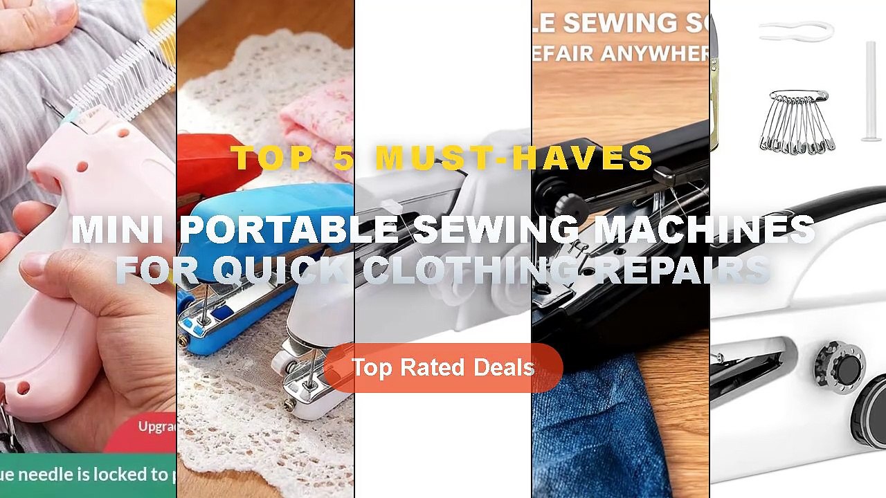 Mini Portable Sewing Machines For Quick Clothin...