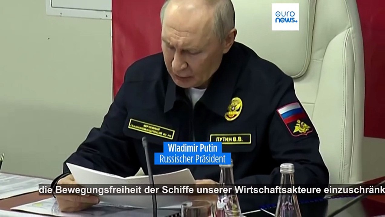 Putin droht, europäische Schiffe als Vergeltung zu beschlagnahmen