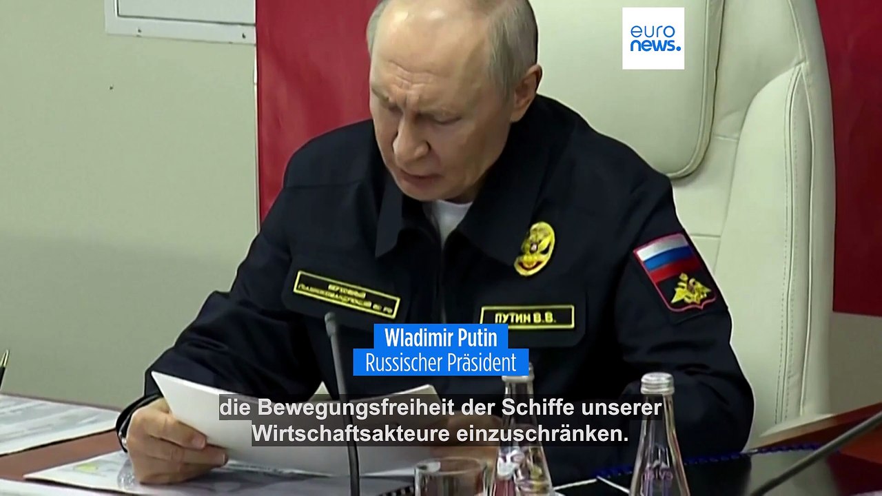Putin droht, europäische Schiffe als Vergeltung zu beschlagnahmen