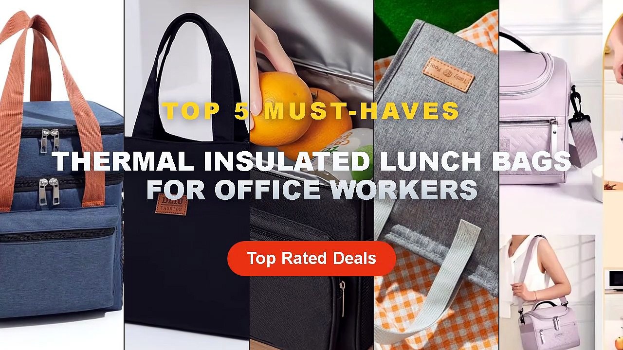 Why Everyone Is Buying Thermal Insulated Lunch Bags For Office Workers - Portable Lunch Bag Food Thermal Box Durable Wat...