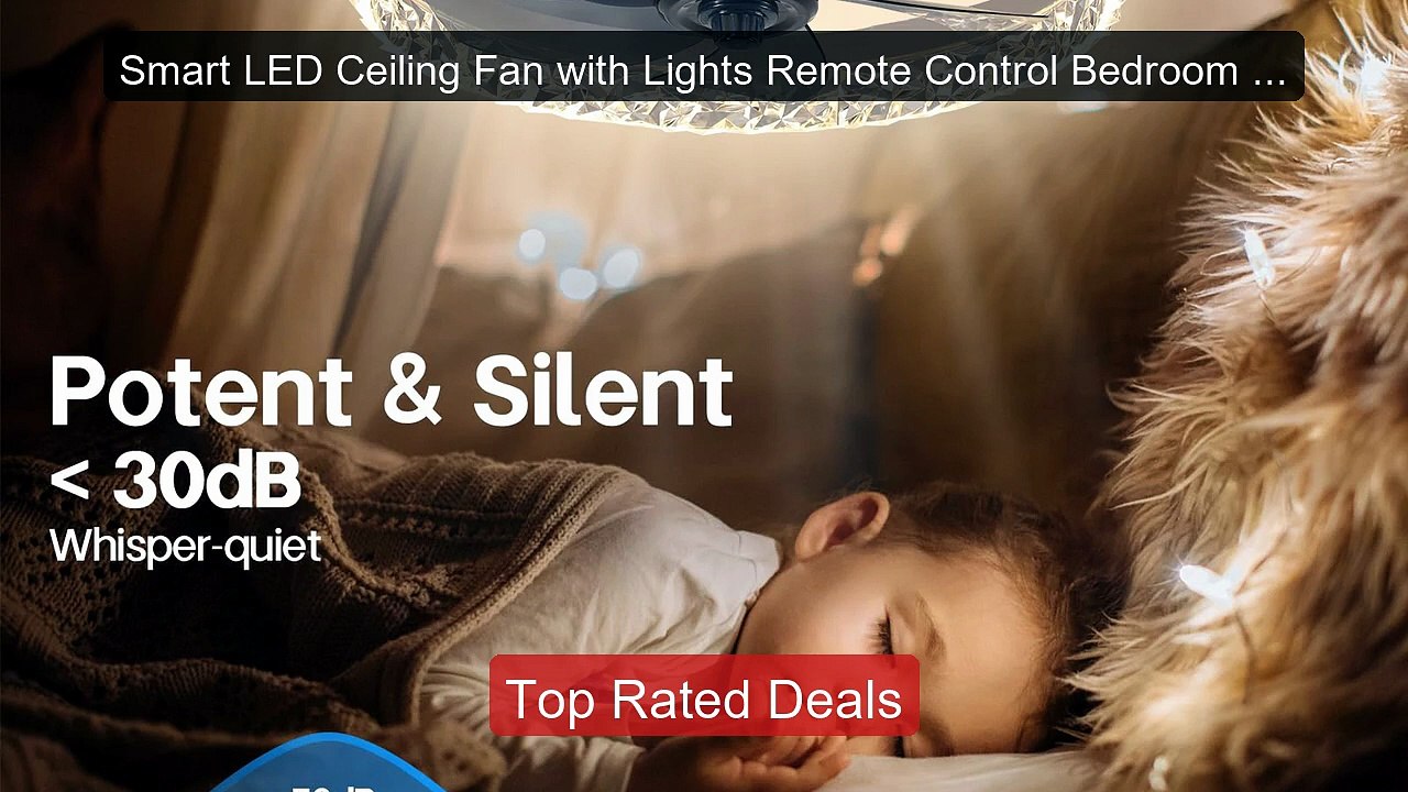 Smart LED Ceiling Fan with Lights Remote Control Bedroom Decor Ven... -- Best Deal 2026 | Shop Now!