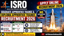 ISRO Graduate Apprentice Trainee and Diploma Apprentice Trainee Recruitment 2026 Apply Online