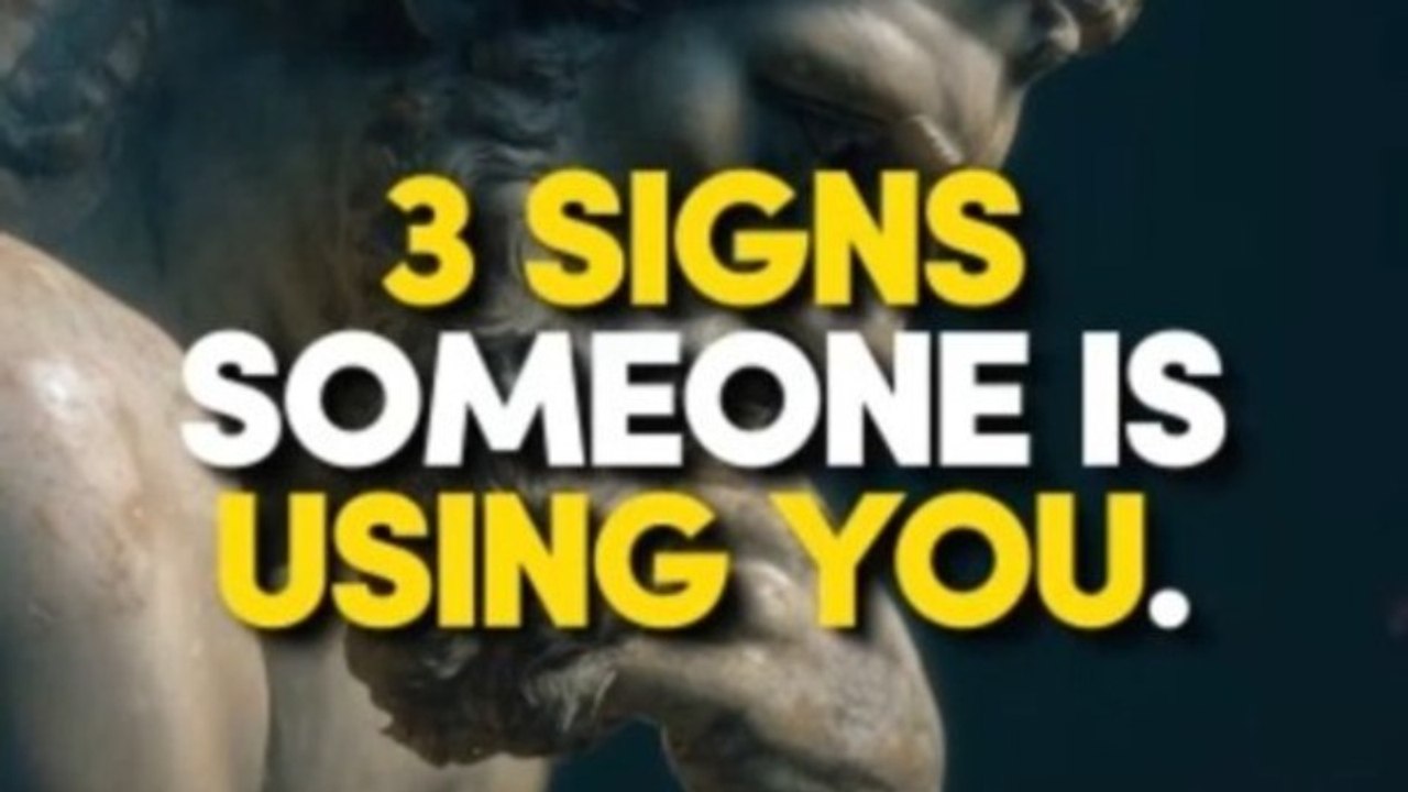 3 Signs Someone Is Using You | Stoicism