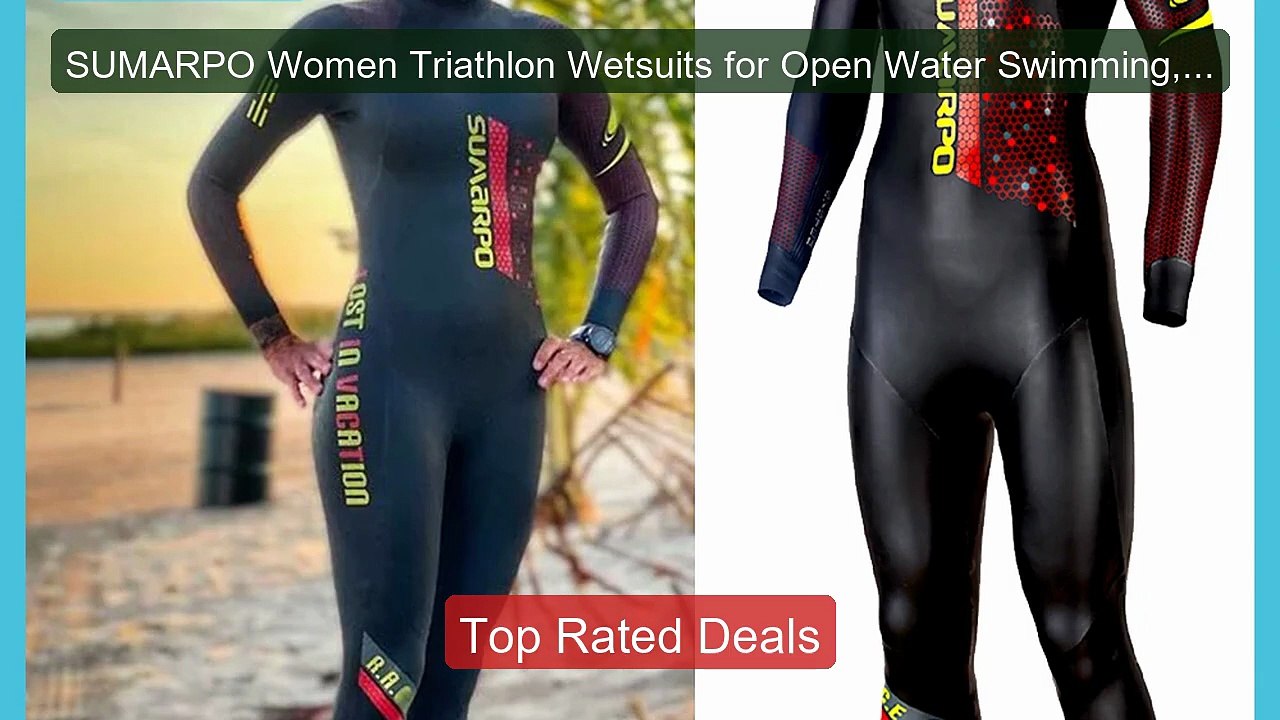 SUMARPO Women Triathlon Wetsuits for Open Water...