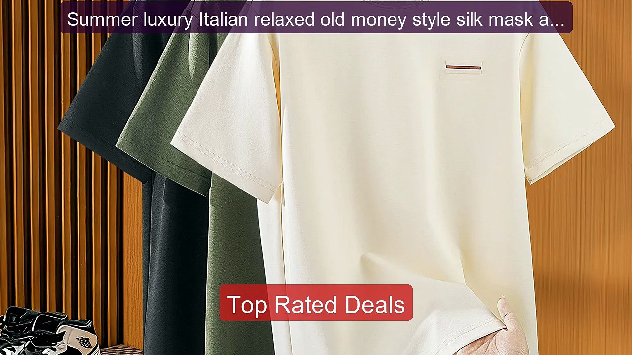 Summer luxury Italian relaxed old money style silk mask air layer m... -- Top Rated 2026 | Buy Now!