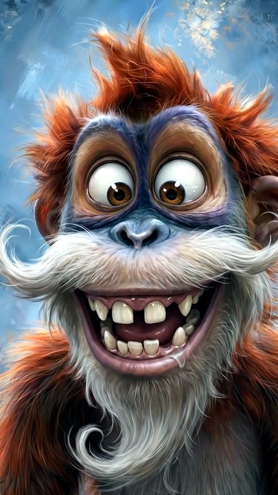🐒📹😂 Monkey Goes Crazy in Front of the Camera! | Funny AI-Generated Video