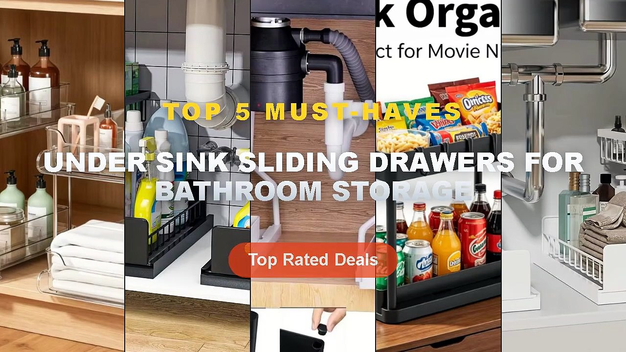 Best Under Sink Sliding Drawers For Bathroom St...