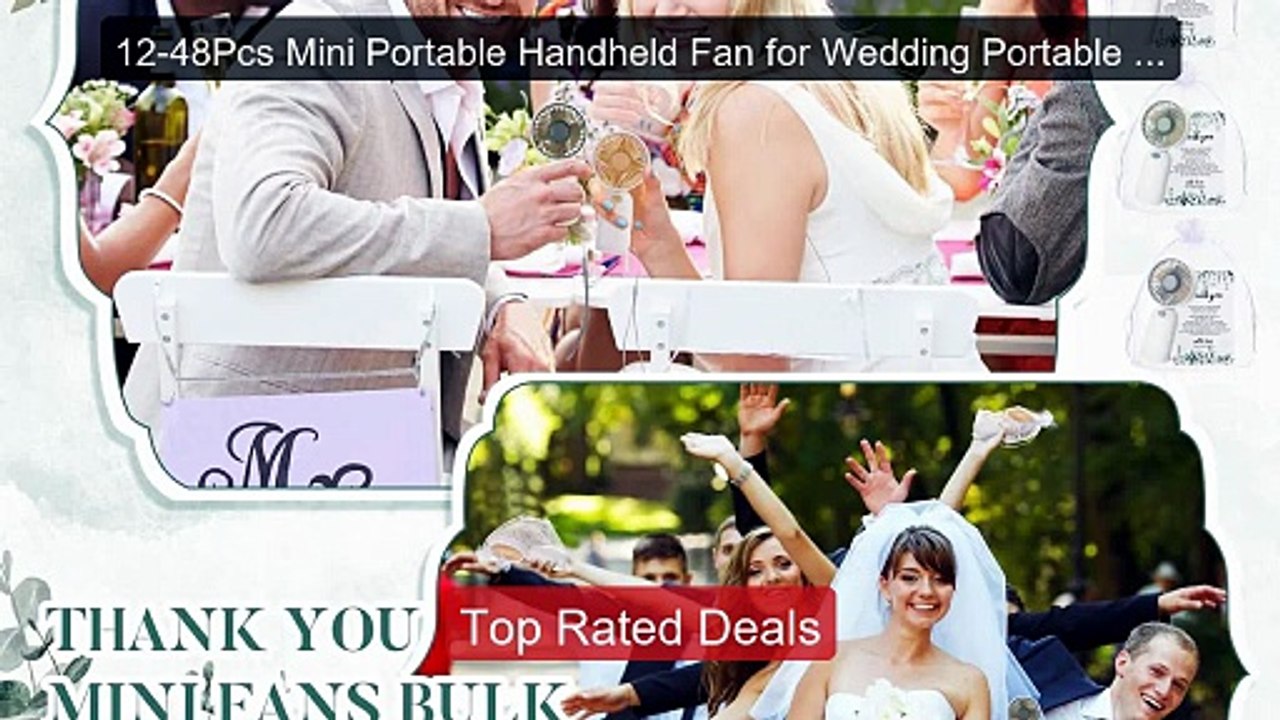 12-48Pcs Mini Portable Handheld Fan for Wedding Portable Fan Batter... -- Top Rated 2026 | Buy Now!