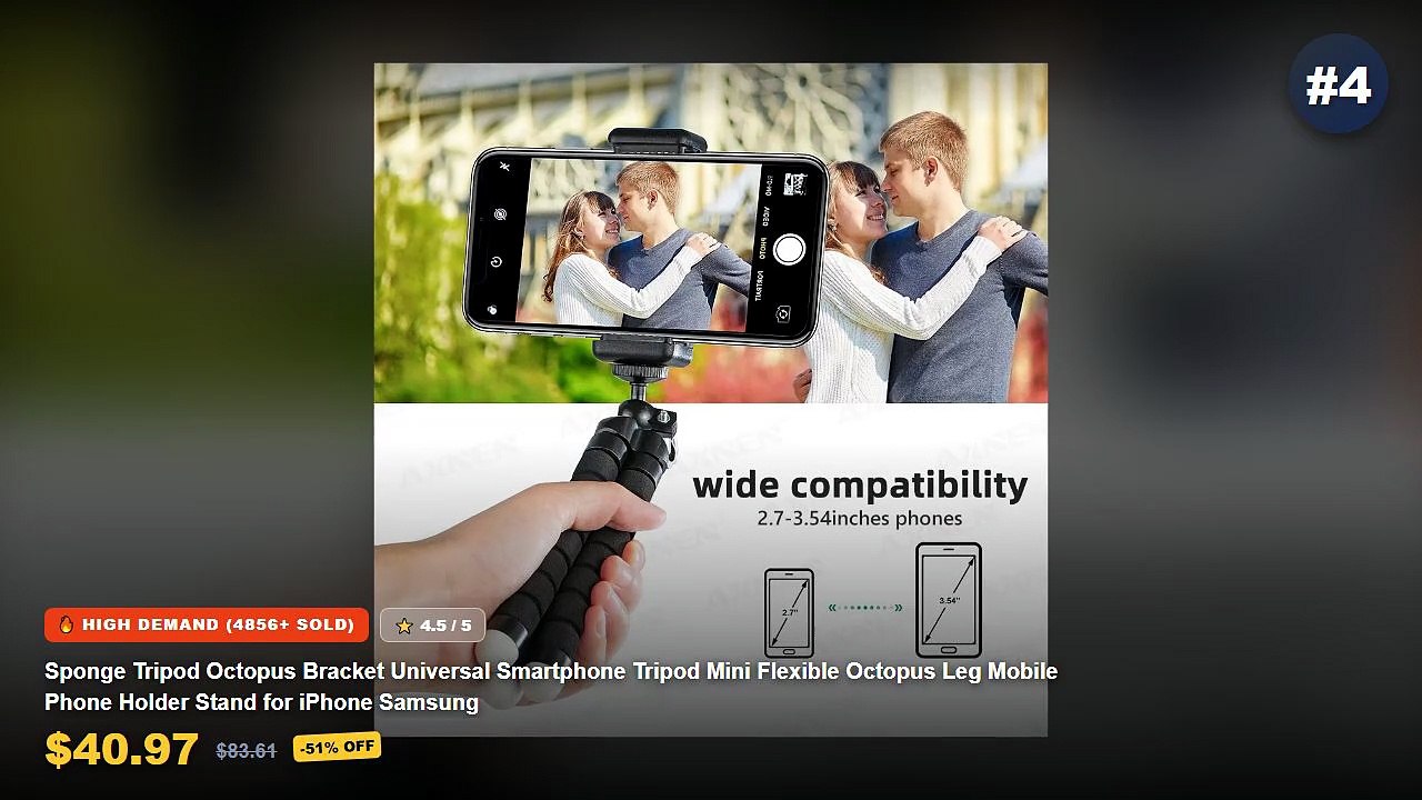 Cheap & Best Multi-Angle Phone Tripod Stands Fo...