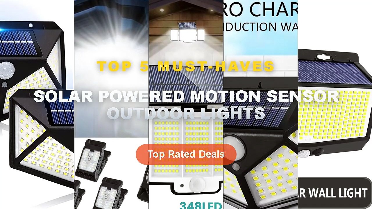 Solar Powered Motion Sensor Outdoor Lights: Top...