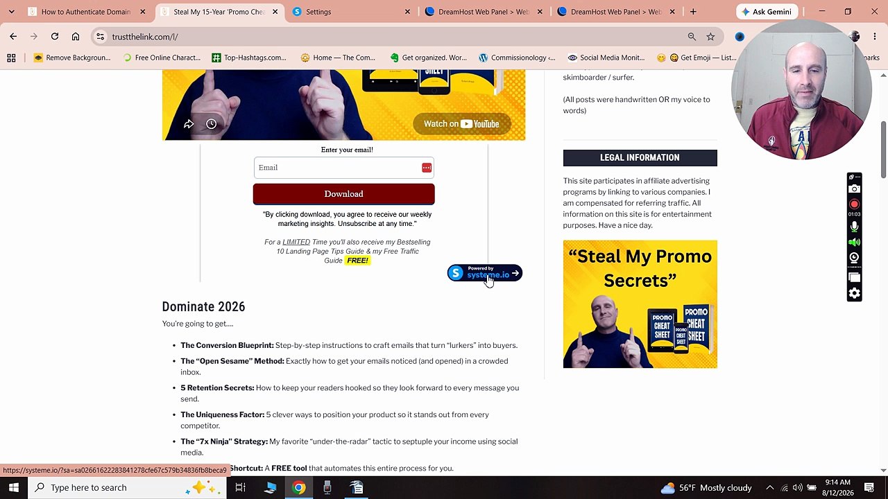 Systeme.io GoDaddy Domain Authentication: Step-by-Step DNS Setup Guide
