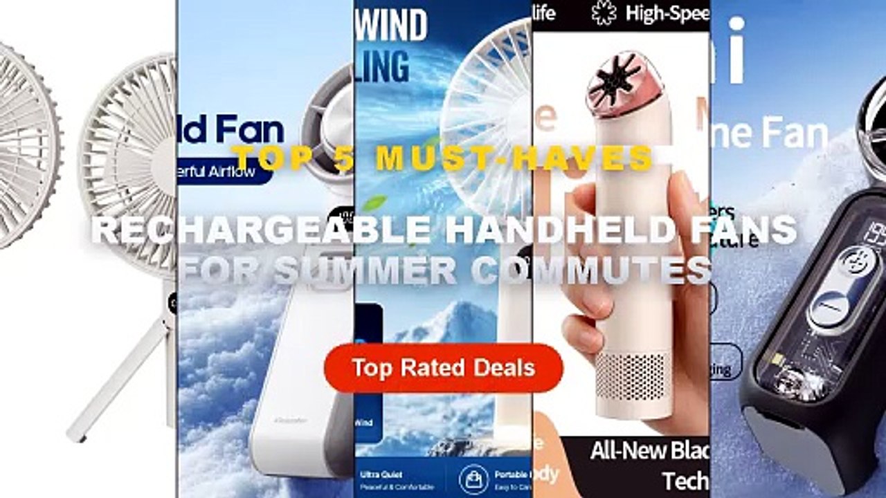 Cheap & Best Rechargeable Handheld Fans For Sum...