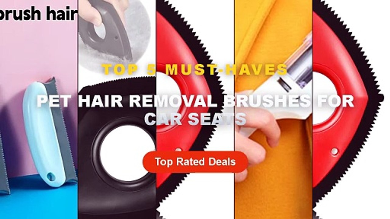 Amazing Pet Hair Removal Brushes For Car Seats...
