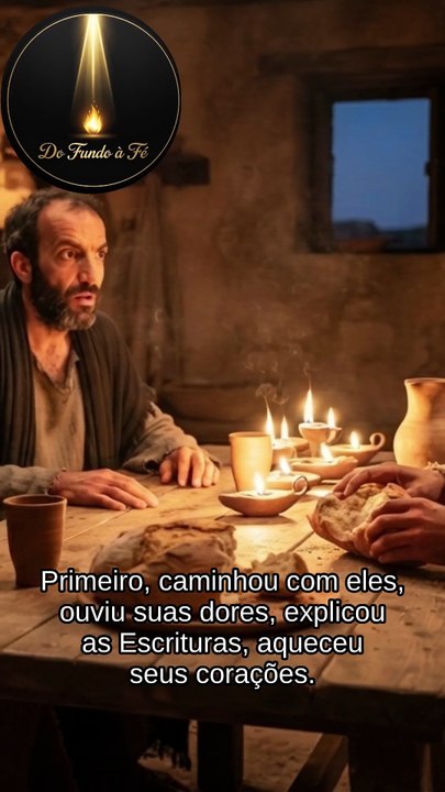 Jesus caminhava com eles, mas eles não perceberam