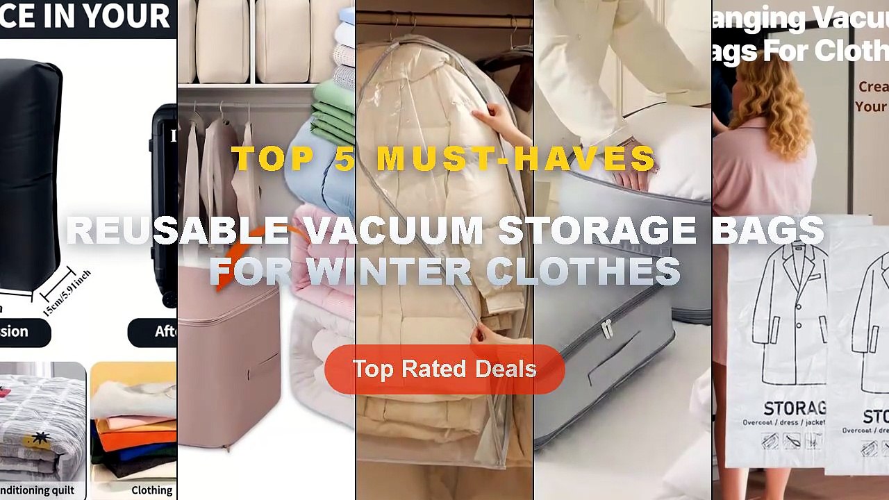 Cheap & Best Reusable Vacuum Storage Bags For W...