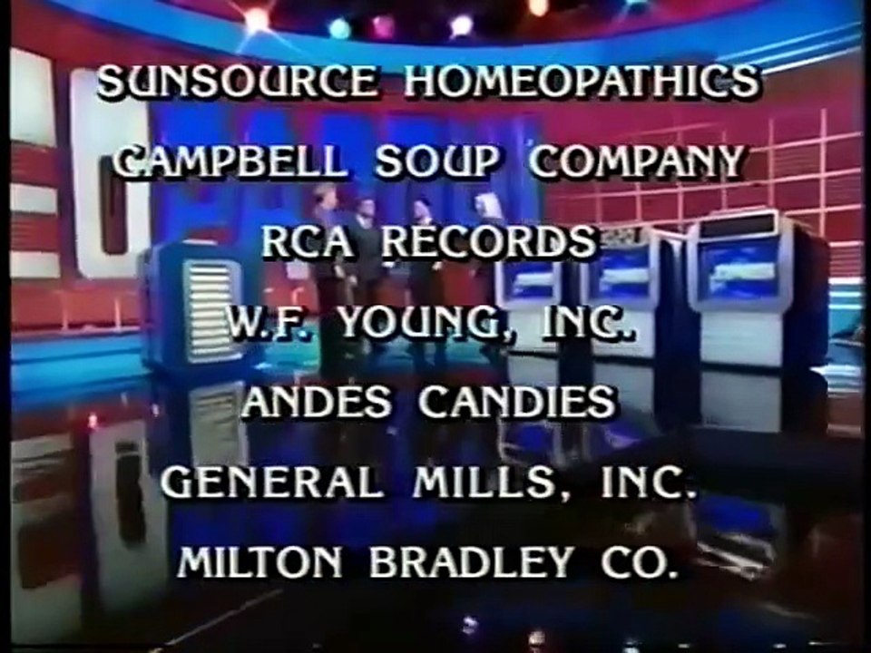 Jeopardy! closing credits, 9/23/96