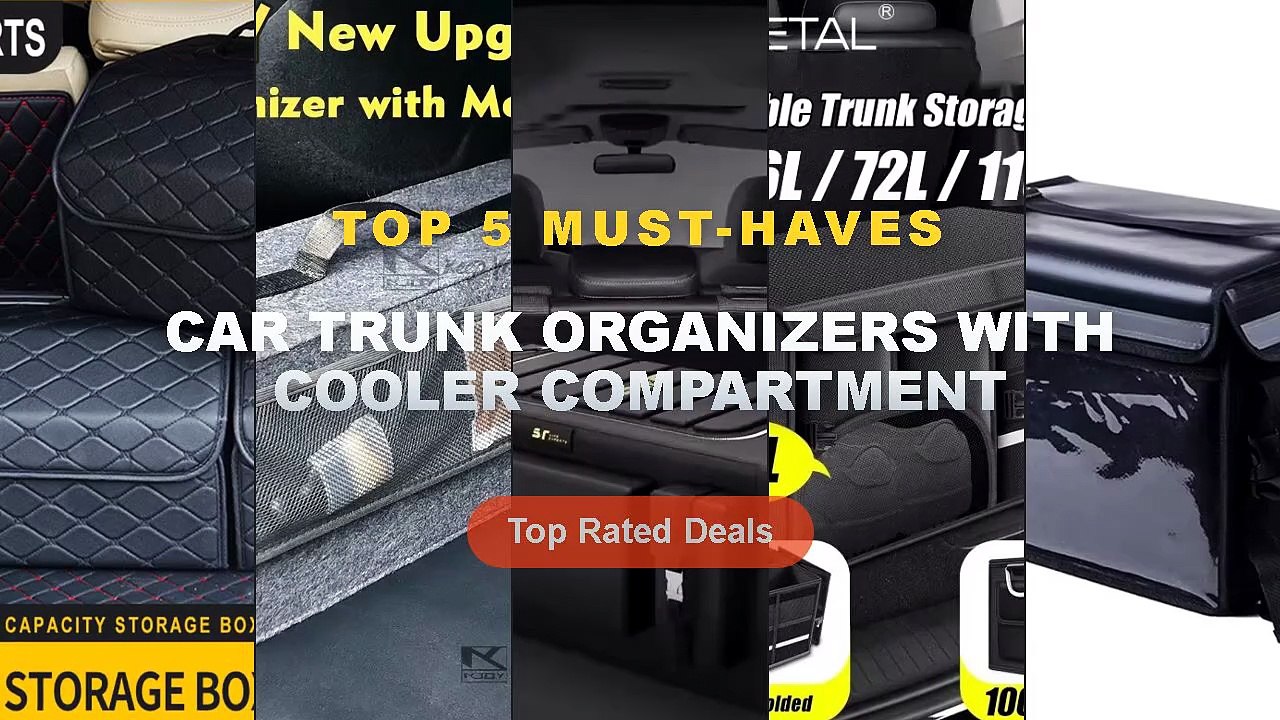Don't Buy Car Trunk Organizers With Cooler Compartment Before Watching This! - 32L Extra Large Cooler Bag Car Ice Pack I...