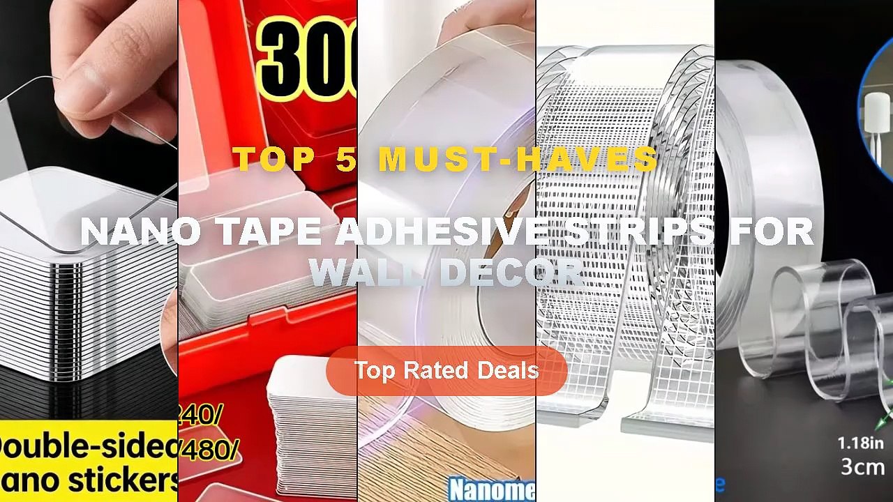 Amazing Nano Tape Adhesive Strips For Wall Decor You Need To See - Nano Double Sided Adhesive Tape, Clear Mounting Tape ...