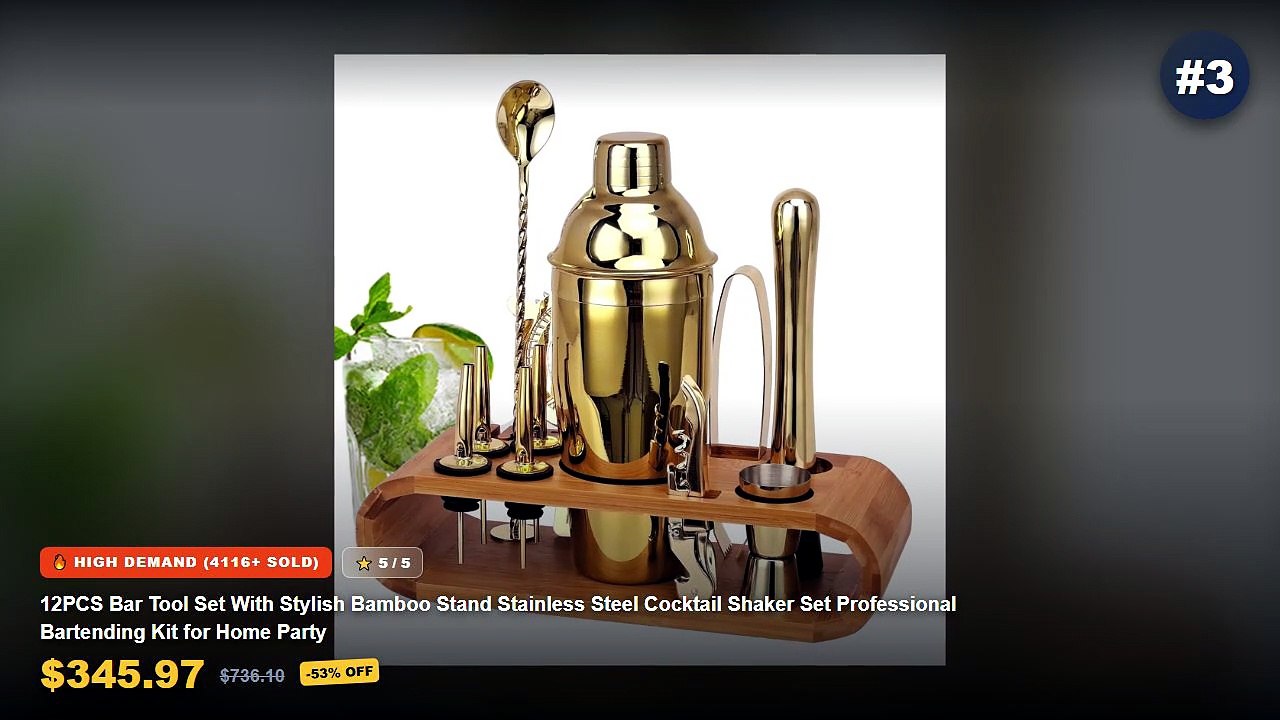 Best Cocktail Shaker Bar Sets For Home Bartendi...