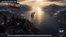 فيديو مولد بالذكاء الاصطناعي يوضح المسارات المقترحة للعبور في مضيق هرمز