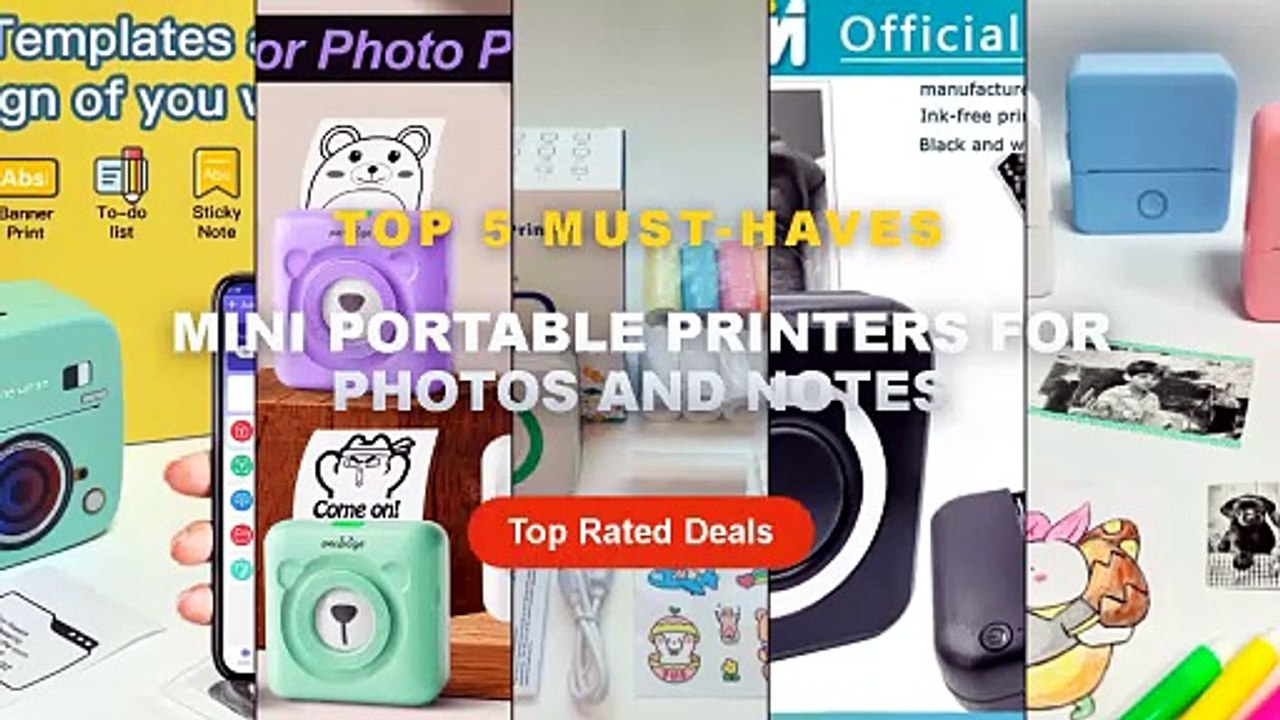 Amazing Mini Portable Printers For Photos And N...