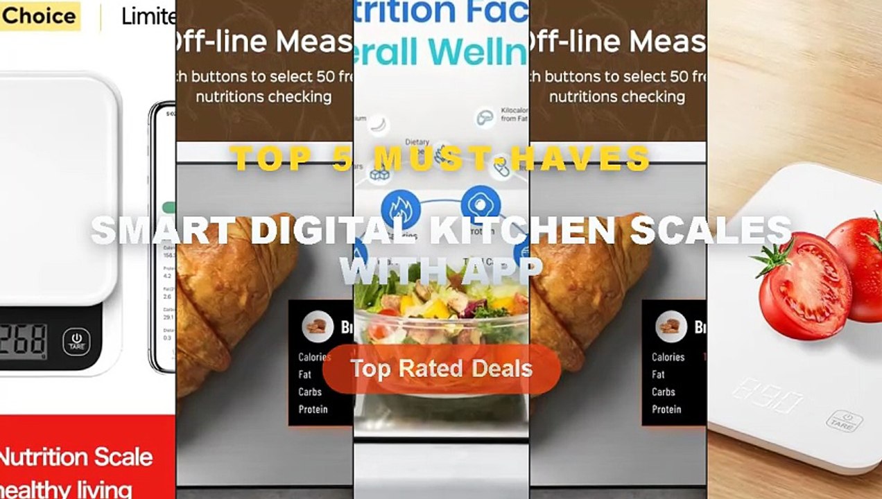 Amazing Smart Digital Kitchen Scales With App Y...