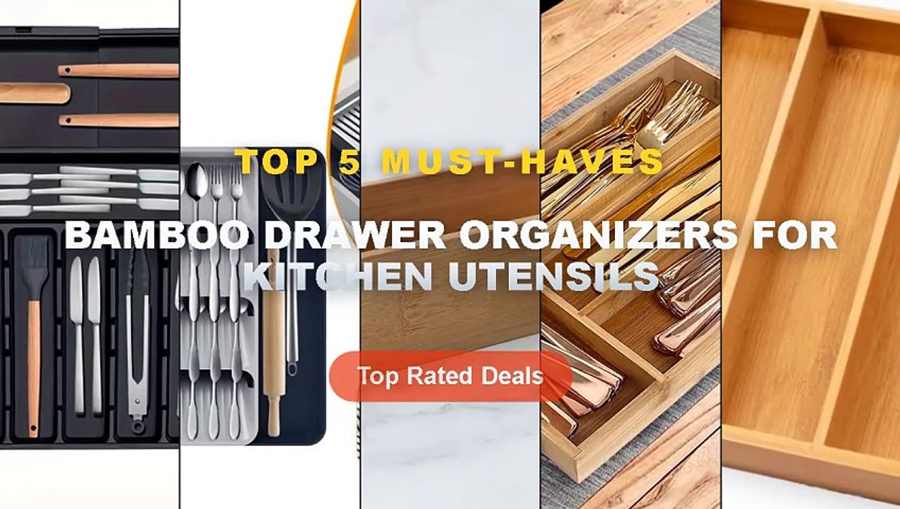 Don't Buy Bamboo Drawer Organizers For Kitchen Utensils Before Watching This! - Silverware Organizer Bamboo Kitchen Draw...