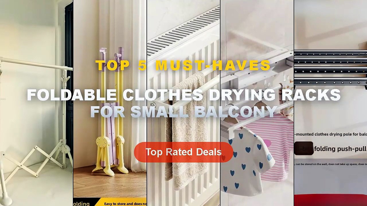 Ultimate Guide to the Best Foldable Clothes Drying Racks For Small Balcony - Retractable Side Wall Clothes Drying Rack F...