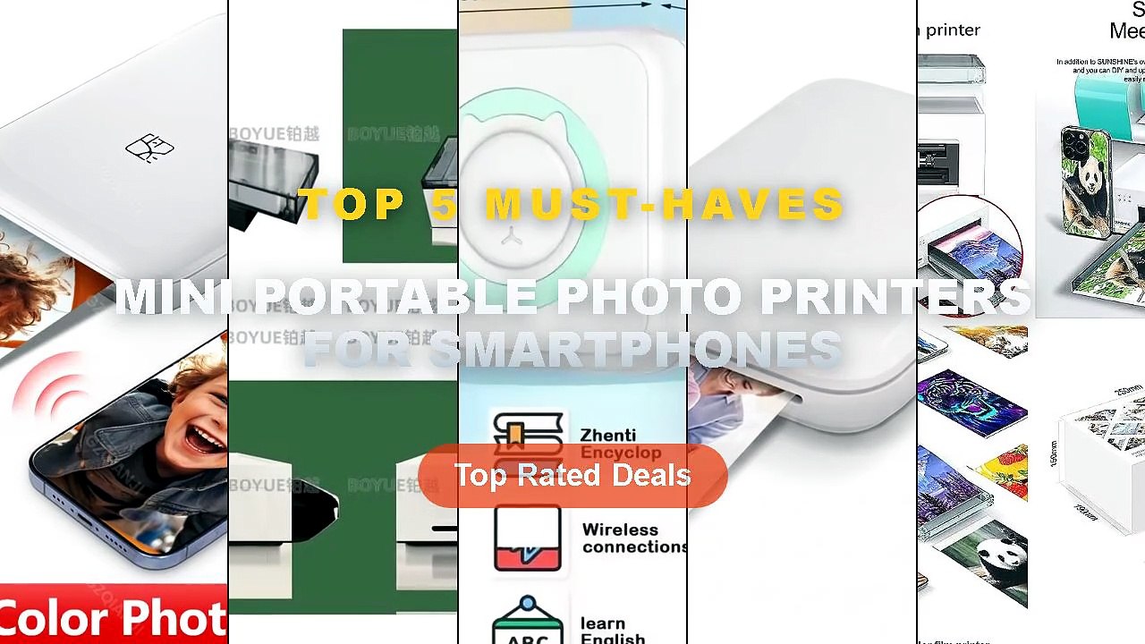 Cheap & Best Mini Portable Photo Printers For Smartphones Unboxing & Review - SUNSHINE C1 MINI Portable Smartphone Photo...