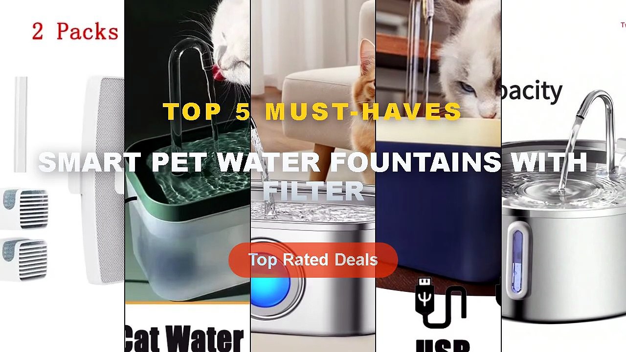 Cheap & Best Smart Pet Water Fountains With Filter Unboxing & Review - 4L Smart Cat Water Fountain Stainless Steel Autom...
