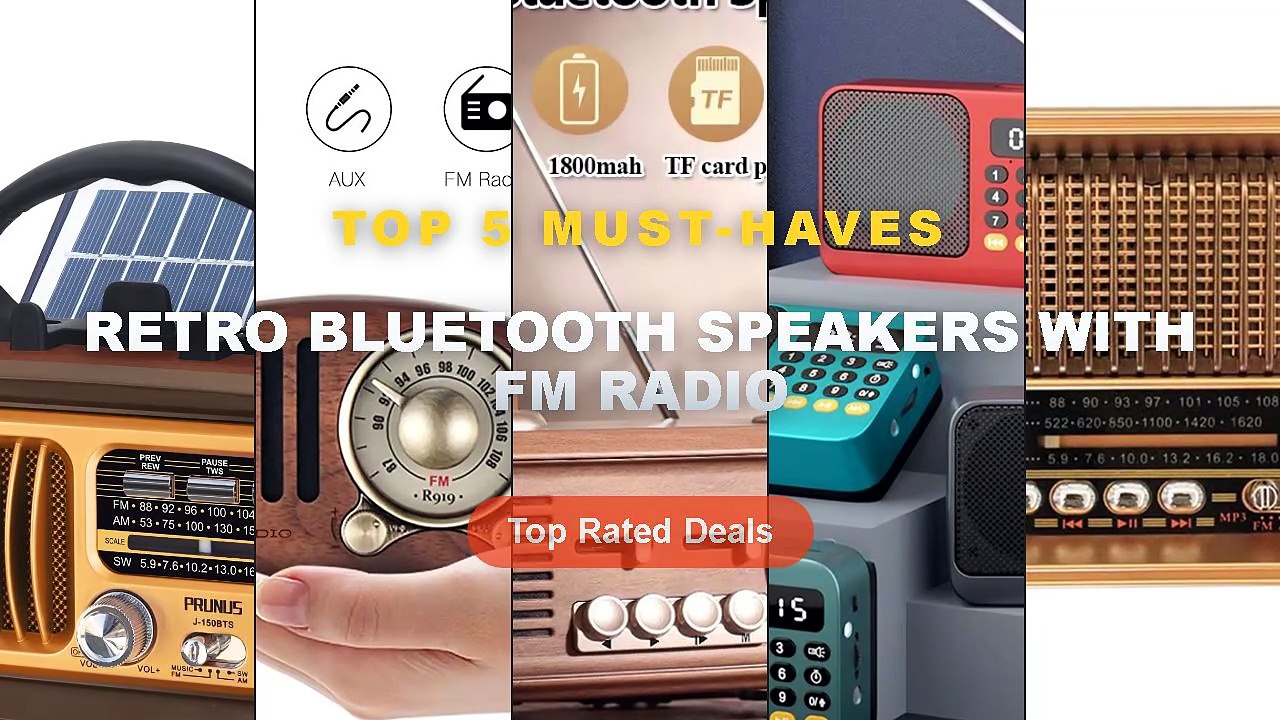 Cheap & Best Retro Bluetooth Speakers With FM Radio Unboxing & Review - Excellent! Portable FM AM SW Radio Vintage Radio...