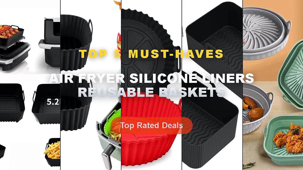 Don't Buy Air Fryer Silicone Liners Reusable Ba...