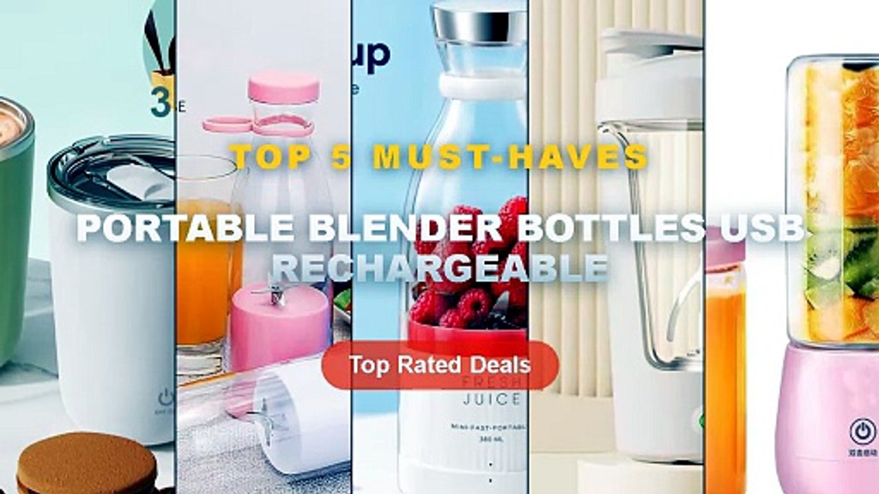 Ultimate Guide to the Best Portable Blender Bottles USB Rechargeable - 24 Logo Portable Juicer Electric Rechargeable USB...