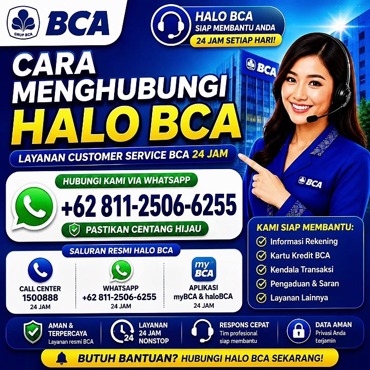 Cara Menghubungi Customer Service BCA melalui C...