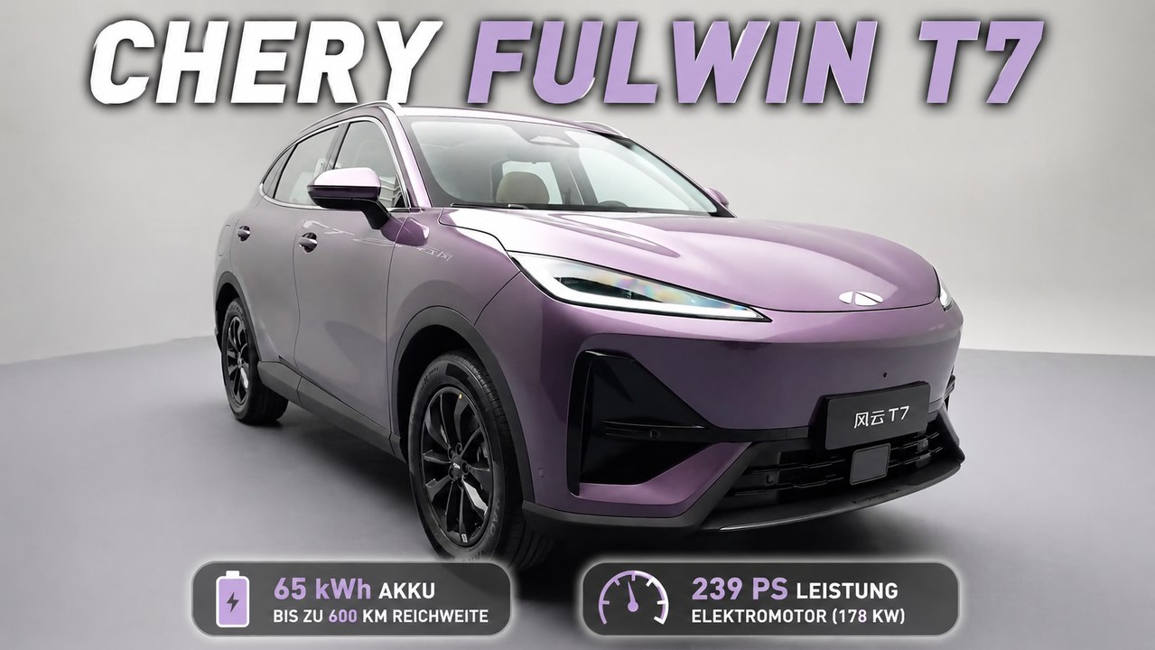 2027 Chery Fulwin T7: Elektro-SUV mit 600 km Reichweite startet durch