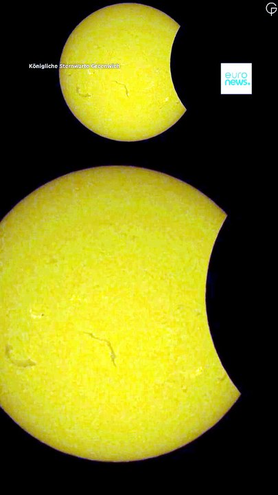 Zeitraffer: partielle Sonnenfinsternis vom Royal Observatory Greenwich