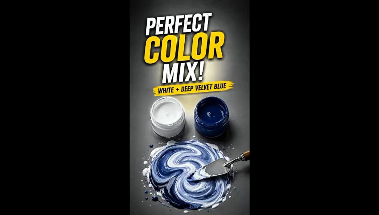 The Perfect White & Blue Color Mix