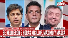 Cumbre de unidad: Kicillof, Massa y Máximo encabezaron reunión del peronismo
