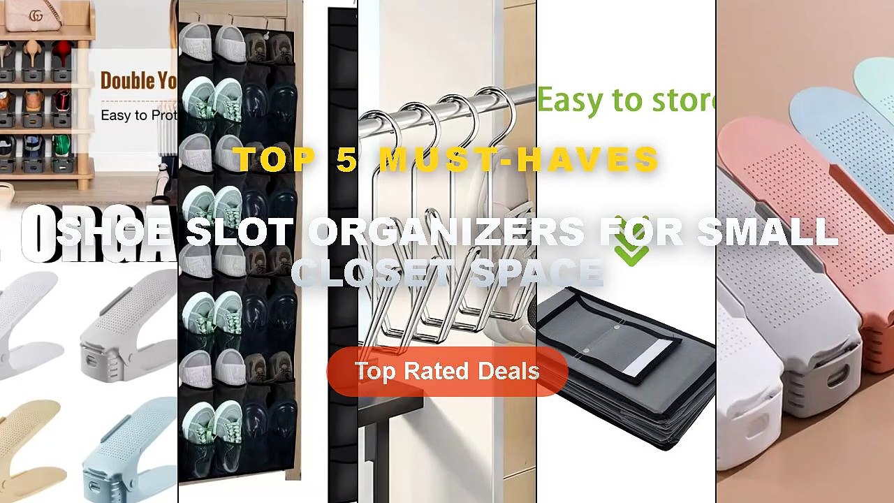 Shoe Slot Organizers For Small Closet Space: Top 5 Best Sellers - 10Pcs Shoe Stacker Adjustable Shoe Slots Organizer Sho...