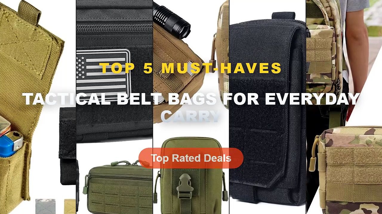 Best Tactical Belt Bags For Everyday Carry on AliExpress | Review - Molle Utility EDC Waist Bag Tactical Pouch Medical F...
