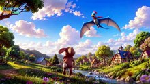 Ready to Fly? ☁️ Meet Ptero the Friendliest Dinosaur
