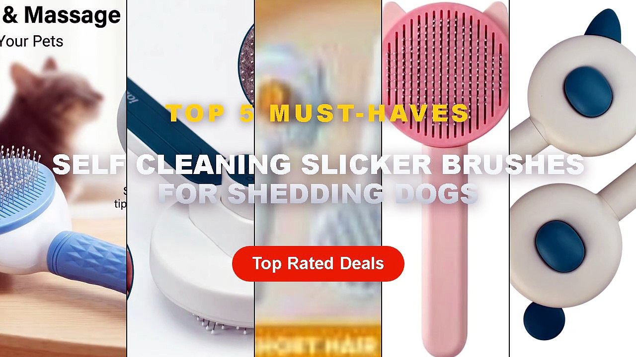 Amazing Self Cleaning Slicker Brushes For Shedd...