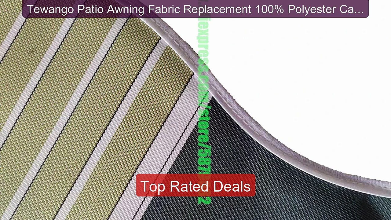 Tewango Patio Awning Fabric Replacement 100% Polyester Canopy ... -- Hot Deal 2026 | Limited Offer!