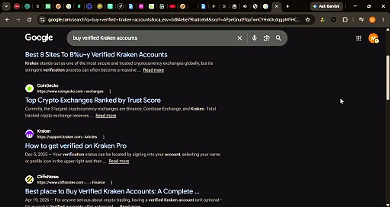 Best 8 Sites To B%u~y Verified Kraken Accounts