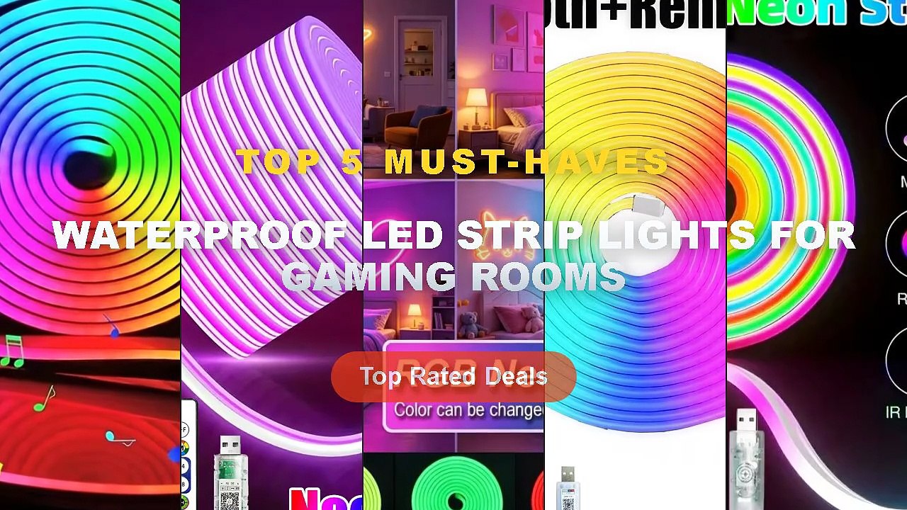 Amazing Waterproof LED Strip Lights For Gaming...