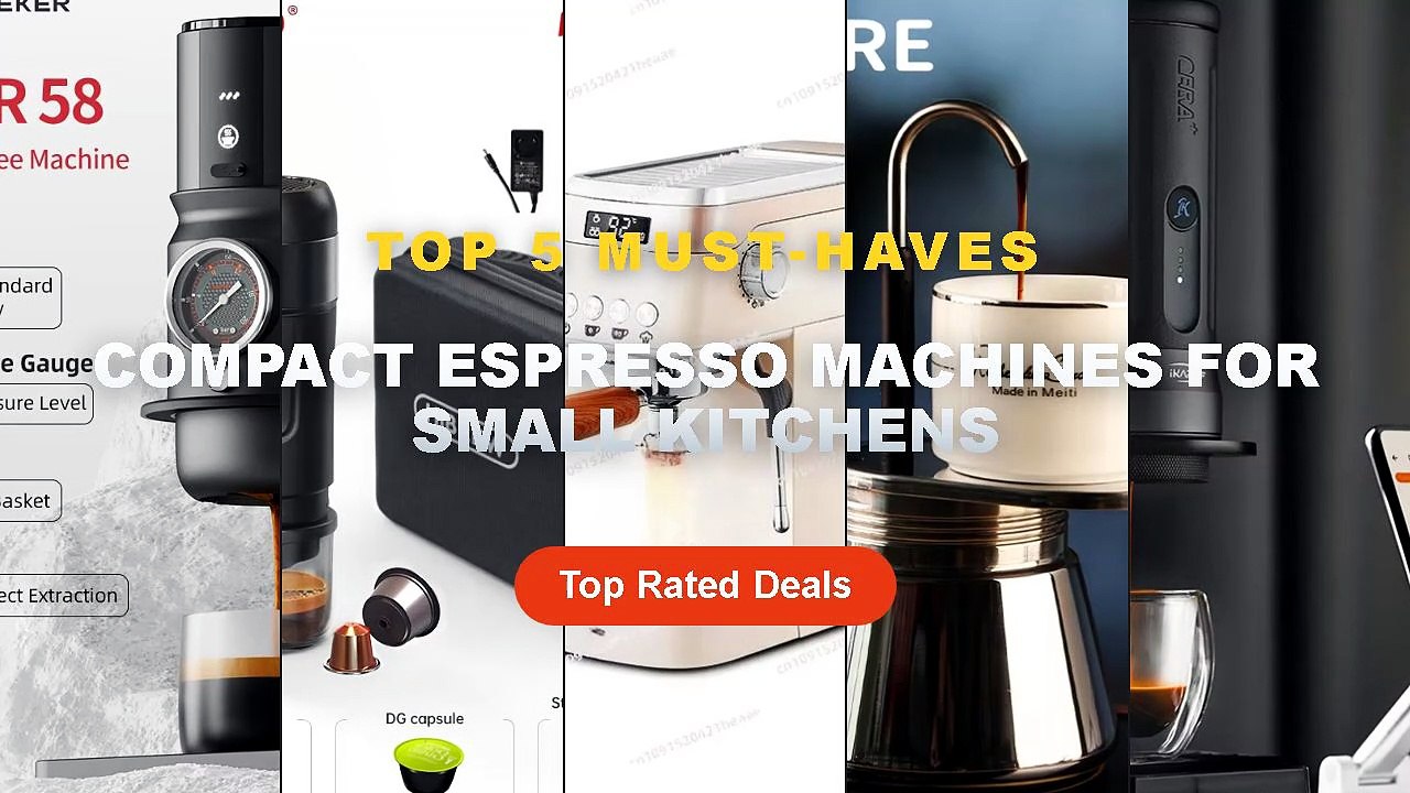 Ultimate Guide to the Best Compact Espresso Machines For Small Kitchens - IKAPE Kapo K2 Portable Coffee Machine/Bluetoot...