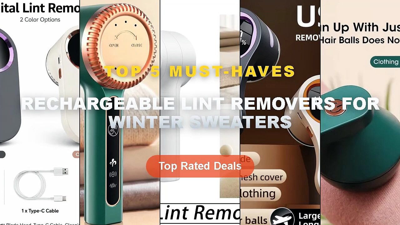 Don't Buy Rechargeable Lint Removers For Winter Sweaters Before Watching This! - Portable Electric Rechargeable Lint Sha...