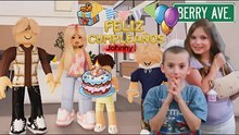 ¡Johnny festeja su cumpleaños número 7 en Berry Avenue: roleplay en la mansión de Palm Springs!