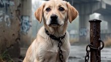 He doesn’t cry out loud…💔 He just sits there in the rain, quietly hoping someone will notice him.🐶